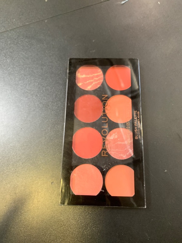Photo 1 of Revolution, Ultra Blush Palette, 8 Pigmented Shimmer & Matte Makeup Shades, Blendable Powder Blush Formula, Vegan & Cruelty-Free, Sunset Burst