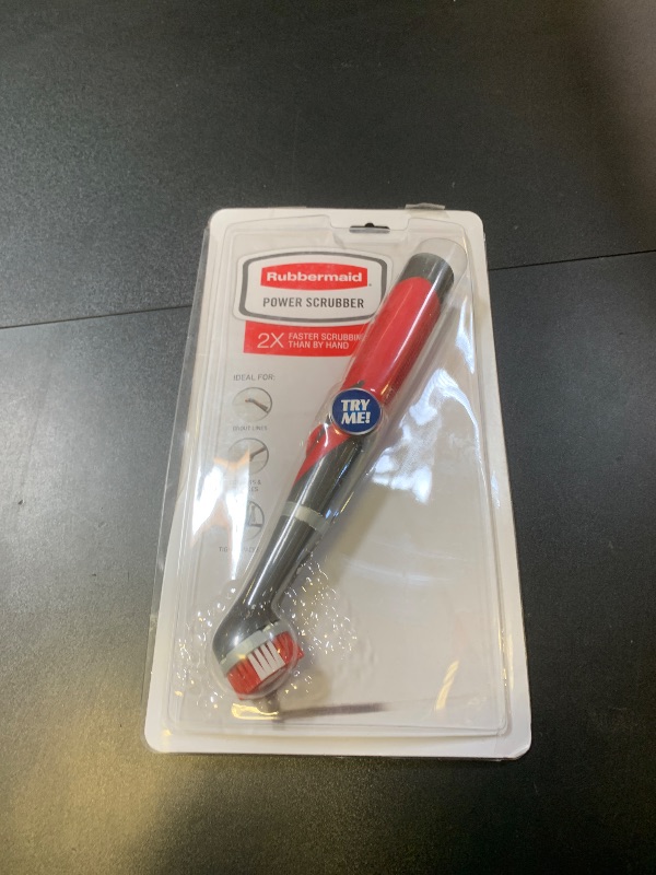 Photo 1 of Rubbermaid Reveal Power Scrubber with Multi-Purpose Head, Cordless Electric Battery Powered Scrub Brush, Water Resistant, for Home/Kitchen/Bathroom/Grout/Tile/Shower/Tub