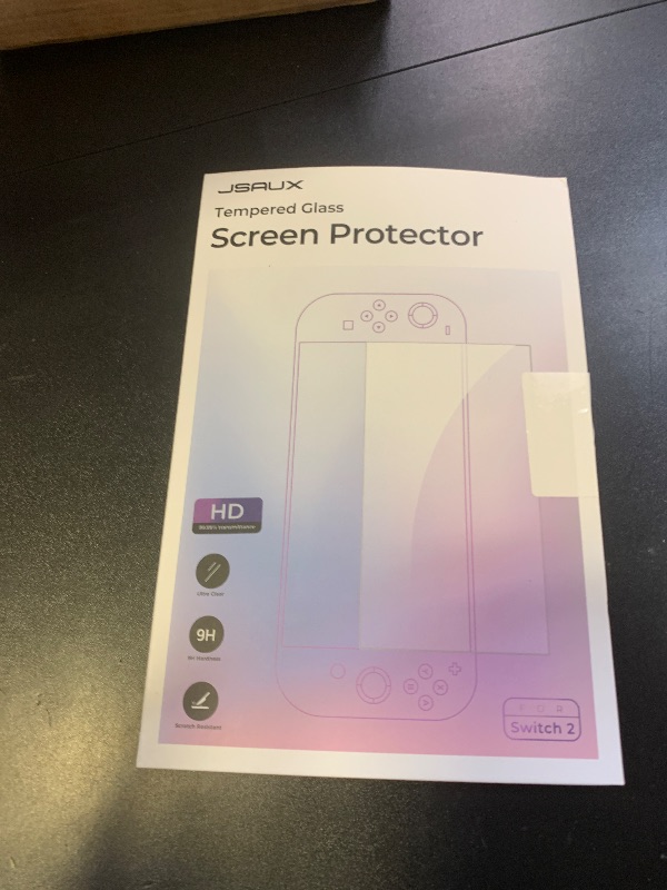 Photo 1 of JSAUX 3-Pack Tempered Glass Screen Protector for Nintendo Switch 2 (2025), Easy to Install with Guiding Frame Ultra HD Glass Protector 9H Hardness Scratch Resistant Accessories for Switch2