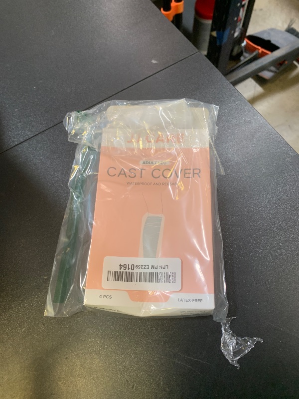 Photo 1 of JJ CARE Waterproof Leg Cast Cover [Pack of 4], Leg Shower Protector After Surgery, Reusable Cast Cover for Leg, Adult Leg Cast Protector for Broken Leg, Wounds, and Burns