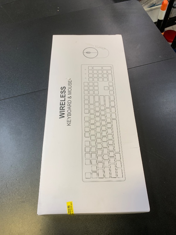 Photo 1 of Wireless Keyboard and Mouse, Trueque Silent 2.4GHz Cordless Full Size USB Mouse Combo, Long Battery Life, Lag-Free for Computer, Laptop, PC, Windows, Mac, Chrome OS (Black)