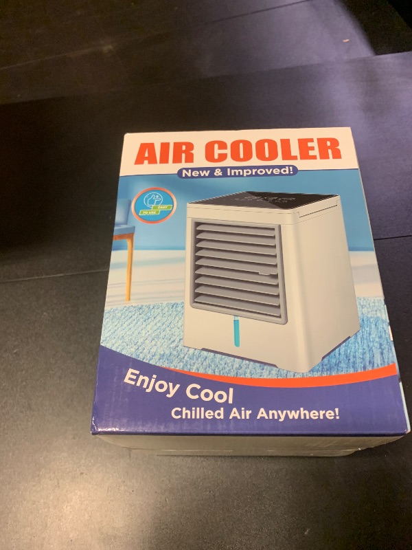 Photo 1 of Portable Air Conditioners Fan, Evaporative Air Cooler, USB Personal Mini Air Conditioner with 3 Wind Speeds & 3 Timers Touch Screen Desktop Cooling Fan for for Home Room Camping Car Office