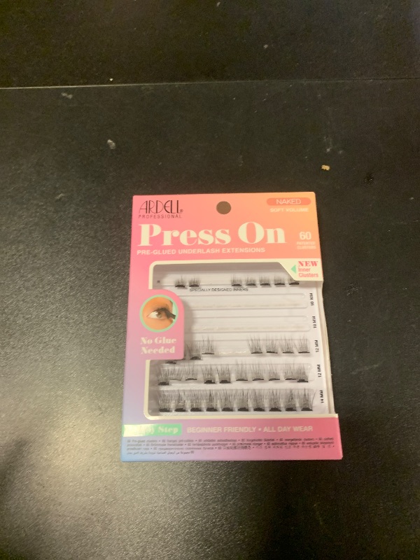Photo 1 of Ardell Press On Pre-Glued Underlash Extensions - DIY Lash Cluster, Eyelash Extension Kit, Naked Soft Volume - 60 ct, 1-pack