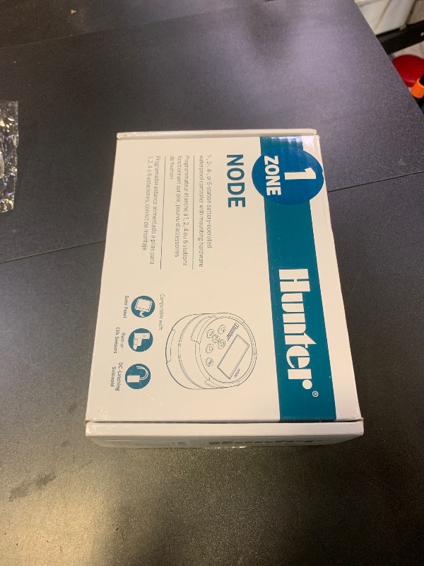 Photo 1 of Hunter Node 100 Battery Operated Sprinkler Timer with Solenoid, Waterproof Irrigation Controller for Valves, Wireless, Outdoor, Easy Install, No Wiring Needed for Drip or Remote Systems
