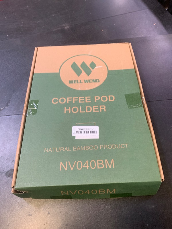 Photo 1 of WELL WENG for Nespresso Vertuo Capsules - Premium Bamboo Coffee Pod Drawer Insert Organizer for Counter (40 Big or 52 Small pods)