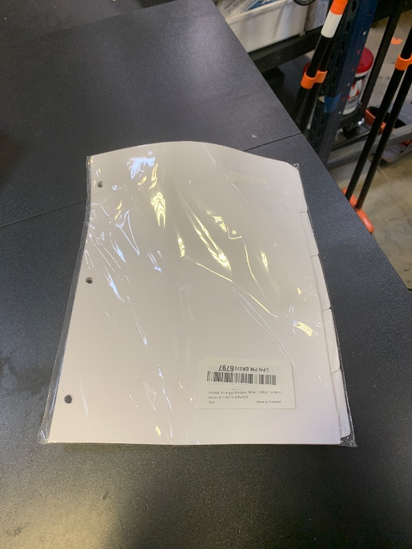 Photo 1 of SUNEE Binder Dividers with Tabs for 3 Ring Binder, 8.5 x 11 Paper White Binder Dividers Blank with 5 Tabs, 6 Sets Page Dividers for School, Office and Home, 30 Dividers