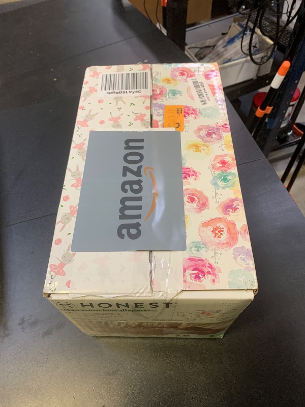 Photo 1 of The Honest Company Clean Conscious Diapers for Delicate Skin | Up to 100% Leakproof | Hypoallergenic, Fragrance Free | Girl Prints | Club Box, Size 1 (8-14 lbs), 78 Count (Prints May Vary)