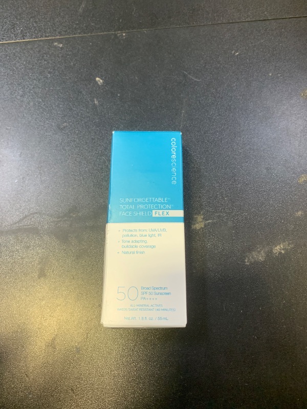 Photo 1 of Colorescience 50 to 70 SPF Total Protection Face Shield Flex SPF 50, Zinc Oxide Formula, Tan, 1.8 fl. oz.