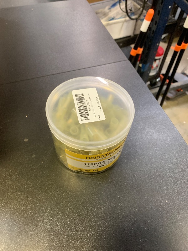 Photo 1 of haisstronica 120PCS 12-10 Awg Yellow Heat Shrink Butt Connectors-Tinned Red Copper 1mm-Marine Grade Insulated Crimp Wire Connectors-Waterproof Electrical Connectors-Butt Splice for Marine,Boat,Stereo