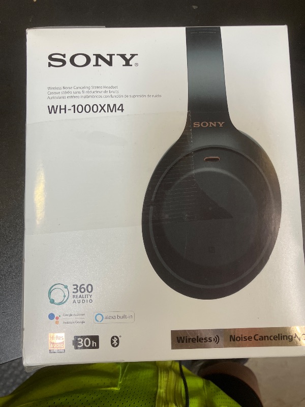 Photo 1 of Sony WH-1000XM4 Wireless Premium Noise Canceling Overhead Headphones with Mic for Phone-Call and Alexa Voice Control, Black WH1000XM4