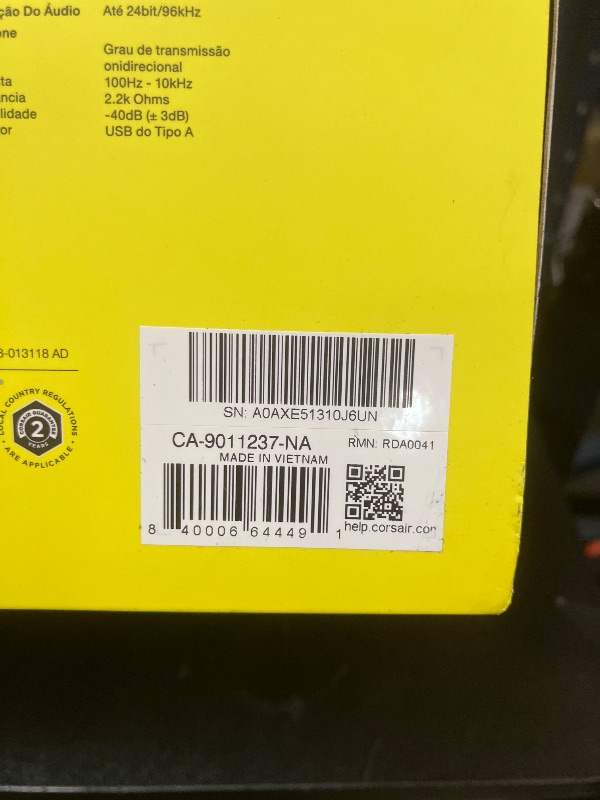 Photo 1 of Corsair HS80 RGB USB Premium Gaming Headset with Dolby Audio 7.1 Surround Sound (Broadcast-Grade Omni-Directional Microphone, Memory Foam Earpads, High-Fidelity Sound, Durable Construction) Carbon