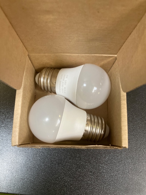 Photo 1 of KQHBEN Refrigerator Light Bulb, 40W Equivalent, 5W Daylight White 5000K E26 Base Non-Dimmable, Waterproof LED A15 Appliance Bulb for Fridge Freezer Home Lighting, 2-Pack