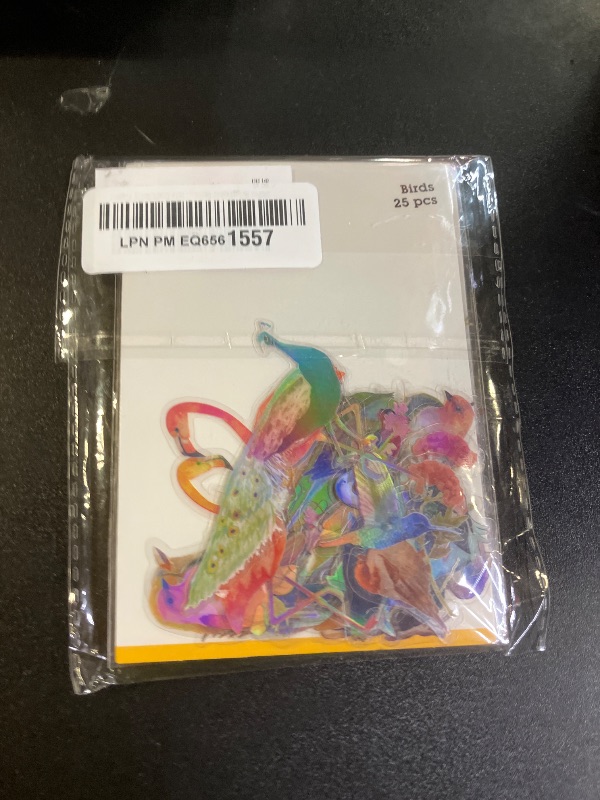 Photo 1 of 100Pcs Holographic Fioled Unicorn Stickers Decorative Adhesive Watercolor Scrapbooking Supplies Journaling for Adults Card Making Scrapbook Materials Craft Daily Planner