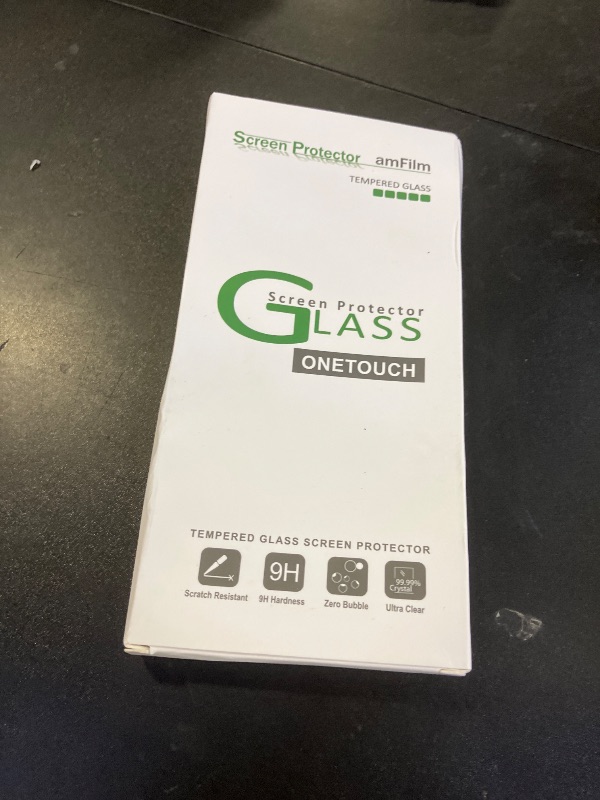 Photo 1 of amFilm Auto-Alignment OneTouch for iPhone 16 Plus [6.7''] Screen Protector + Camera Lens Protector, Tempered Glass, 30 seconds Installation, Bubble Free, Case Friendly, Anti-Scratch [2+2 Pack]