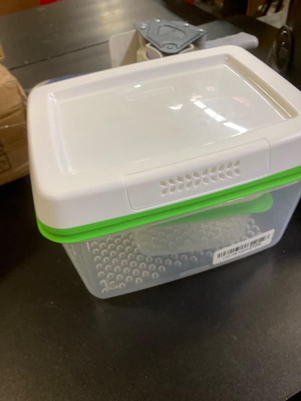 Photo 1 of Rubbermaid® FreshWorks Produce Saver, Medium and Large Produce Storage Containers, 4 Piece Set