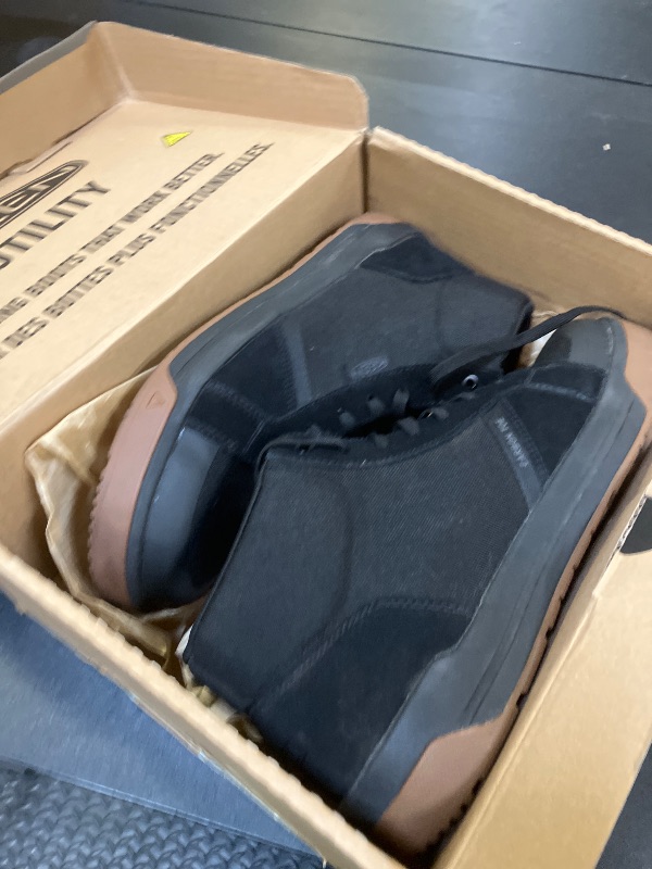 Photo 1 of KEEN Utility Men's Kenton Mid Top Composite Toe Breathable Work Sneakers, Black/Gum, 12 Wide