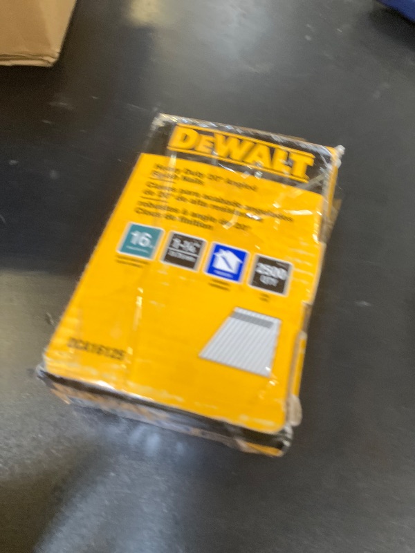 Photo 1 of DEWALT Finish Nails, 20-Degree, 1-1/4-Inch, 16GA, 2000-Pack (DCA16125)