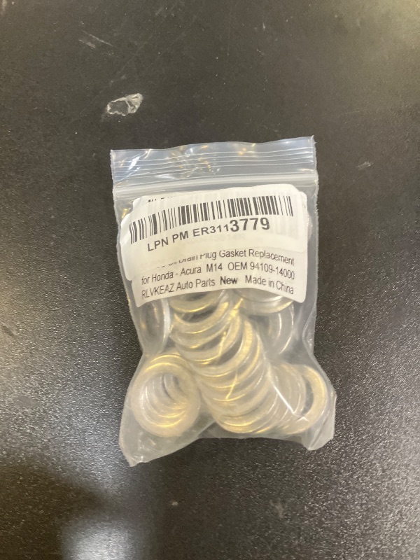 Photo 1 of 52-Pack 94109-14000 Oil Drain Plug Gasket Washer, Aluminum 14mm Crush Washer Oil Drain Plug, Premium Seal Replaces for Honda/Acura OEM 94109-14000 Accord Civic Ridgeline Odyssey CRV CR-V Pilot Fit