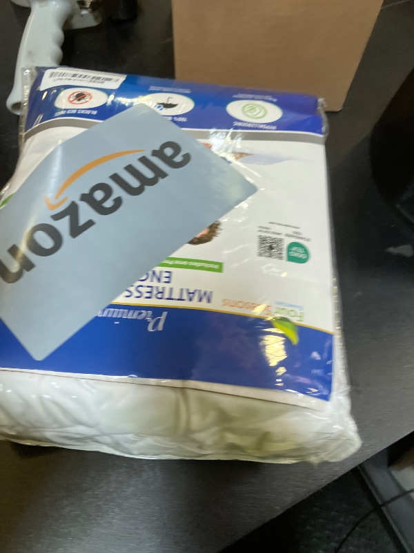 Photo 1 of Queen Mattress or Box Spring Protector (8"-11" Depth) - Zippered Waterproof Encasement Hypoallergenic Premium Quality Cover Protects from Dust