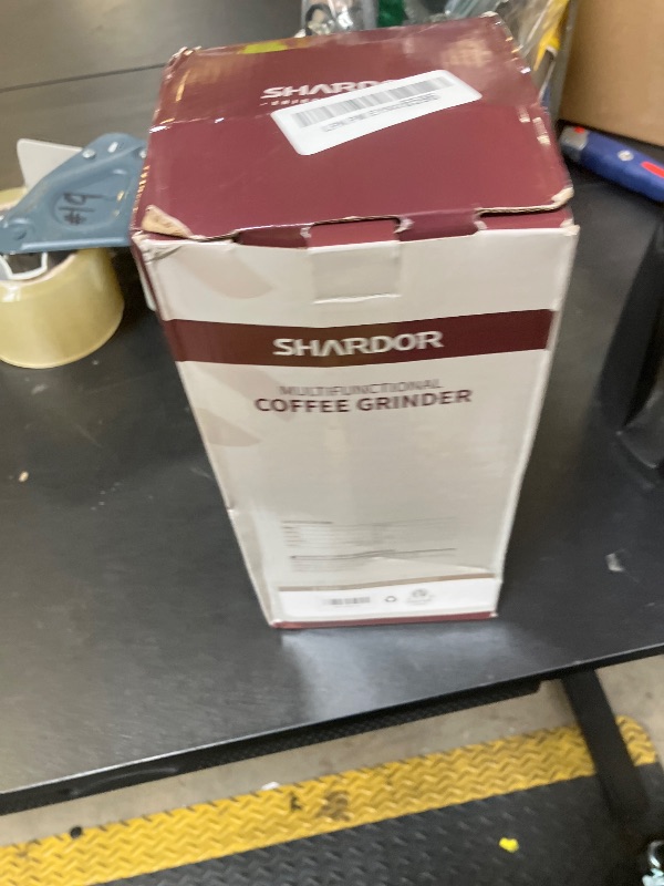 Photo 1 of SHARDOR Coffee Grinder Electric, Spice, Herb, Grinder for Coffee Bean Spices and Seeds with 2 Removable Stainless Steel Bowls, Black