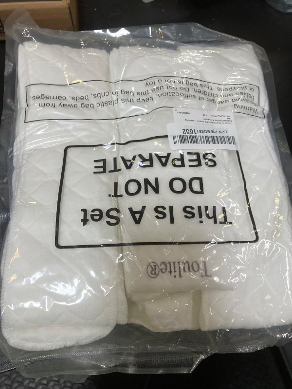 Photo 1 of Toulite 10 Pcs Cotton Bra Liners 3 Layer Rectangle Under Bra Pads Sweat Liners for Women Sweating Supplies(XX-Large,White)