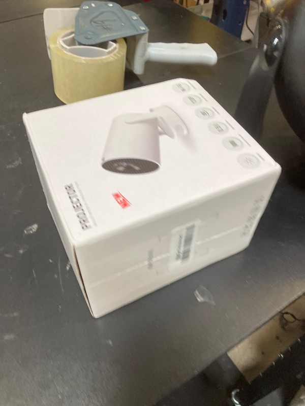Photo 1 of Portable Mini HY300 Pro HiFi Speaker Android TV Projector with WiFi and Bluetooth - 1080P FHD, 2x5W Speaker 360° Stereo Sound, WiFi6, Auto Keystone, Bluetooth 5.4, Compatible with Android/iOS/USB/HDMI