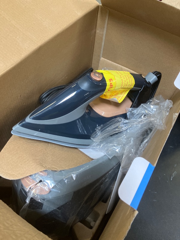 Photo 1 of IRONDAY Steam Iron for Clothes with LED Screen, 1800W Steam Station 1.5L Removable Water Tank, Auto Shutoff, Ceramic Soleplate, Anti-drip, Anti-calc, Self-clean, Ironing Steamer for Home, Blue