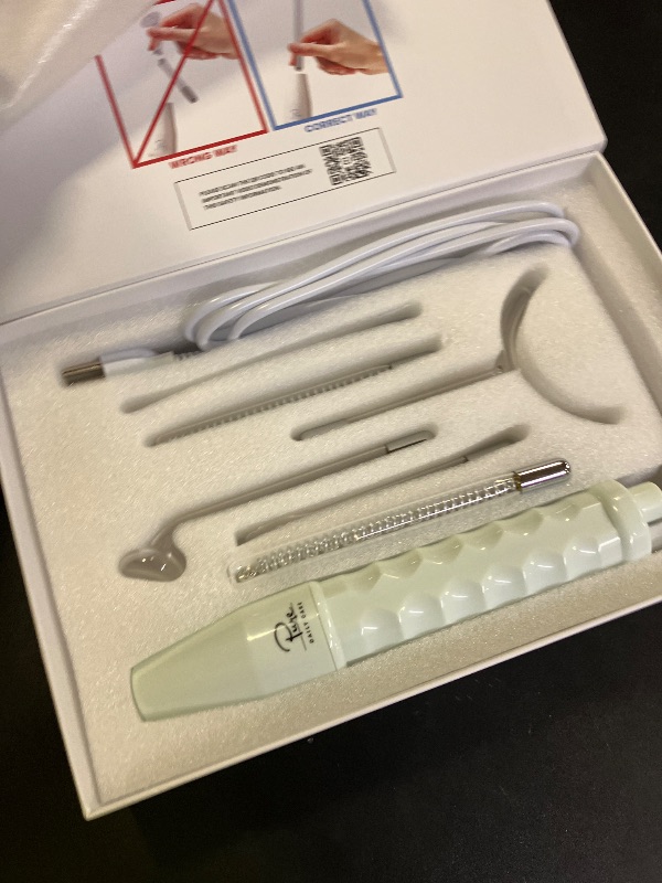 Photo 1 of NuDerma Clinical Skin Therapy Wand - Portable Skin Therapy Machine w 6 Fusion Neon + Argon Wands – Anti Aging - Clarifying - Skin Tightening & Radiance - Wrinkle Reducing