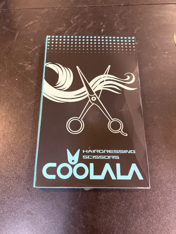 Photo 1 of COOLALA Stainless Steel Hair Cutting Scissors 6.5 Inch Hairdressing Razor Shears Professional Salon Barber Haircut Scissors, One Comb Included, Home Use for Man Woman Adults Kids Babies
