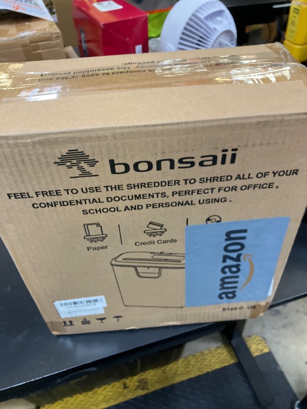 Photo 1 of Bonsaii Paper Shredder for Home Use, 8-Sheet StripCut Home Office Shredder, CD/Credit Card Shredder Machine with Overheat Protection, 3.4 Gallons Wastebasket