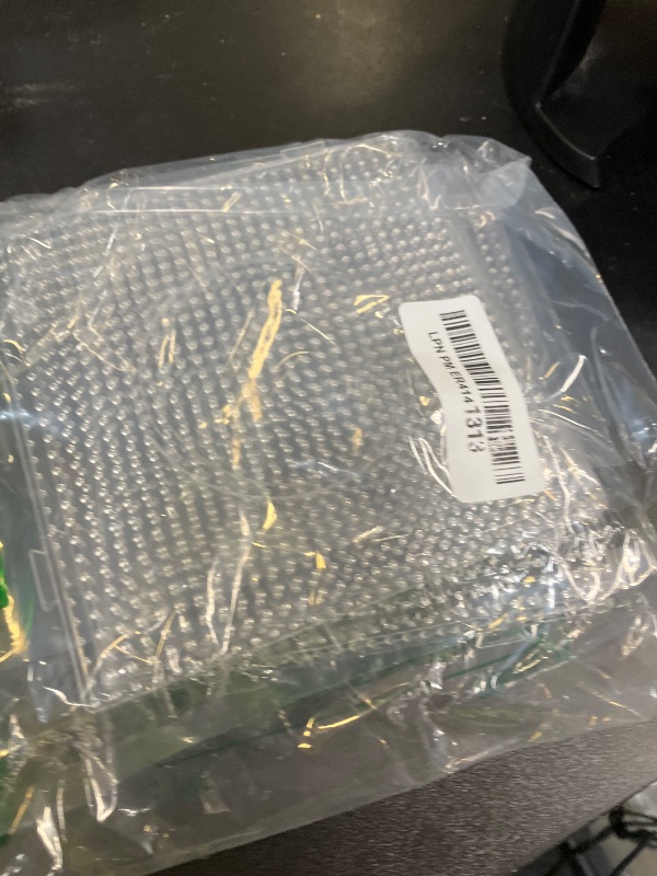 Photo 1 of H&W 4PCS 5mm Fuse Beads Boards, Large Clear Pegboards Kits, with Gift 4 Lroning Paper (WA3-Z1)