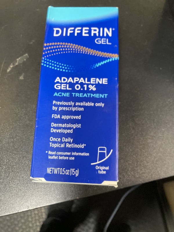 Photo 1 of Differin Acne Treatment Gel, 30 Day Supply, Retinoid Treatment for Face with 0.1% Adapalene, Gentle Skin Care for Acne Prone Sensitive Skin, 15g Tube (Packaging May Vary)