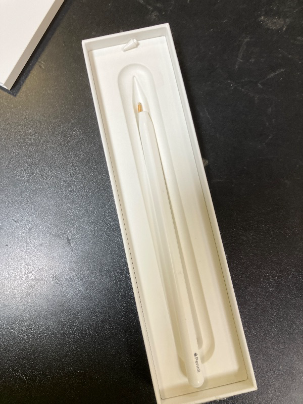 Photo 1 of Apple Pencil (2nd Generation): Device Compatibility Check Required - Pixel-Perfect Precision, Perfect for Note-Taking, Drawing, and Signing documents. Attaches, Charges, and Pairs magnetically.