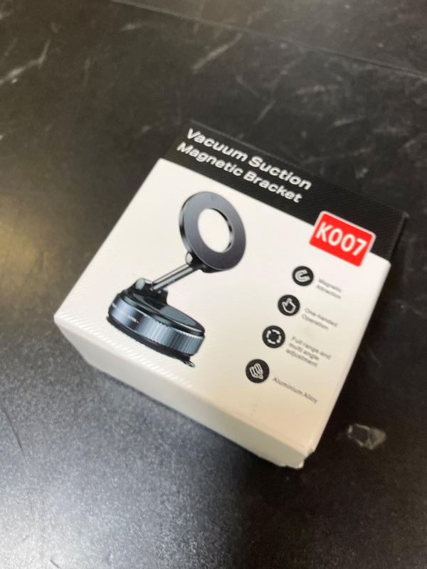 Photo 1 of REOKILY Strong Magnetic Car Phone Holder for MagSafe Ultra Vacuum Suction Cup Phone Mount 360° Cell Phone Holders for Your Car Accessories for iPhone 16 15 14 13 12 Android