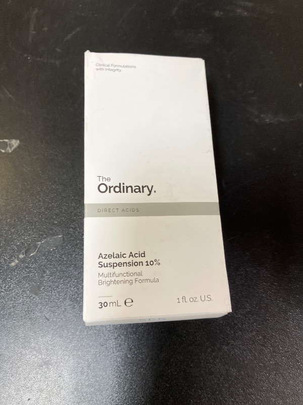 Photo 1 of The Ordinary Azelaic Acid Suspension 10%, Brightening Formula for Uneven and Blemish-Prone Skin, 1 Fl Oz