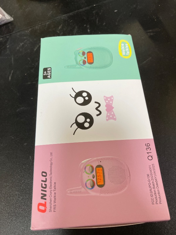 Photo 1 of Qniglo Walkie Talkies for Kids - Rechargeable 3 Pack, Spy Toys for 4-12 Year Old Girls and Boys, Kids Walkie Talkies with FM for Outdoor Camping, Christmas and Birthday Gifts