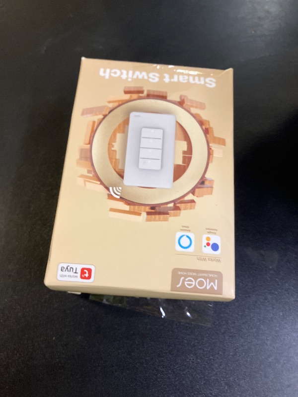 Photo 1 of MOES WiFi Smart Light Switches, No Netural Wire No Hub Required, 2.4GHz Single Pole Switch, Compatible with Alexa Google Assistant
