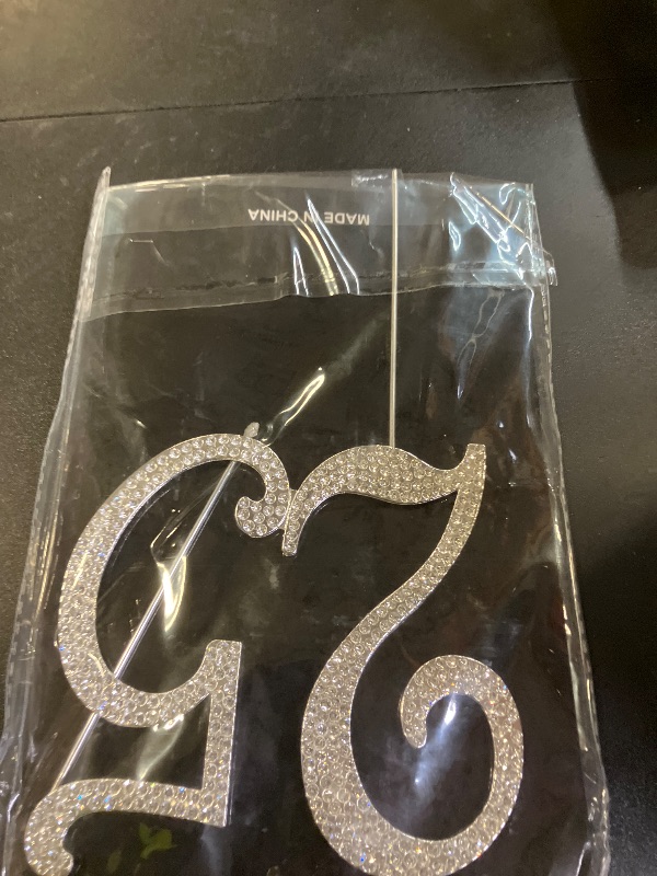 Photo 1 of Scotamalone 25 Cake Topper | Premium Bling Rhinestone Diamond Gems