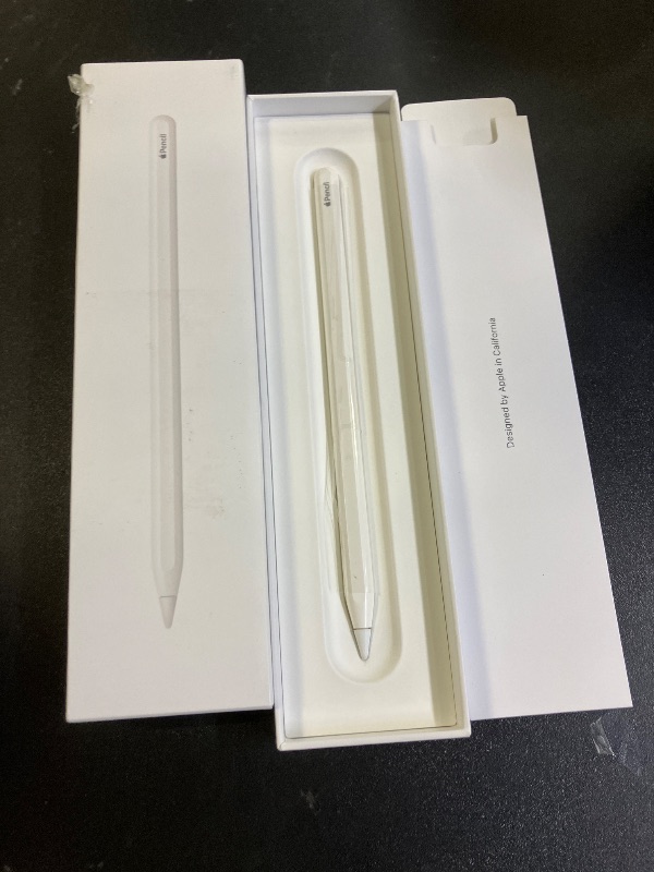 Photo 1 of Apple Pencil (2nd Generation): Device Compatibility Check Required - Pixel-Perfect Precision, Perfect for Note-Taking, Drawing, and Signing documents. Attaches, Charges, and Pairs magnetically.