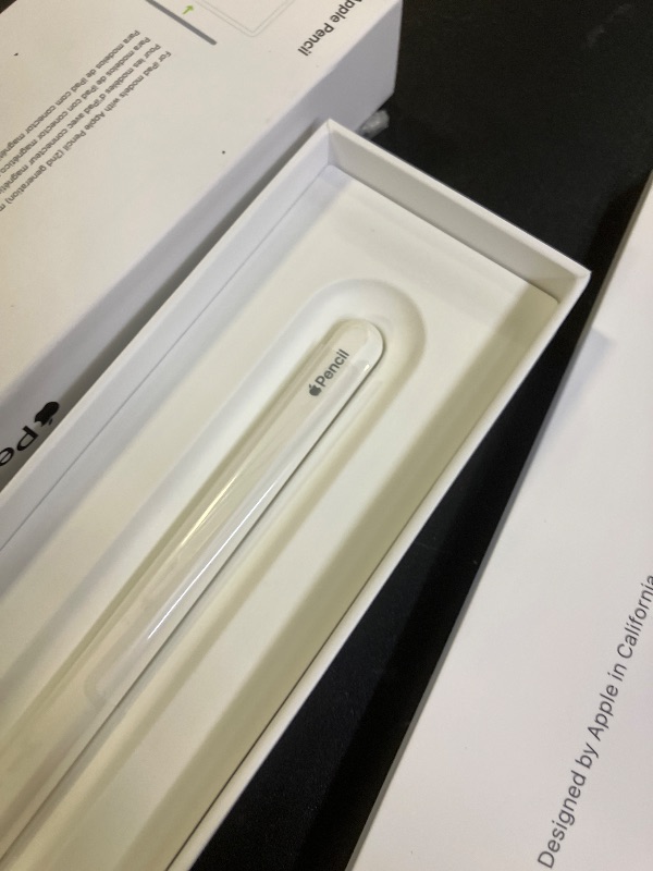 Photo 1 of Apple Pencil (2nd Generation): Device Compatibility Check Required - Pixel-Perfect Precision, Perfect for Note-Taking, Drawing, and Signing documents. Attaches, Charges, and Pairs magnetically.