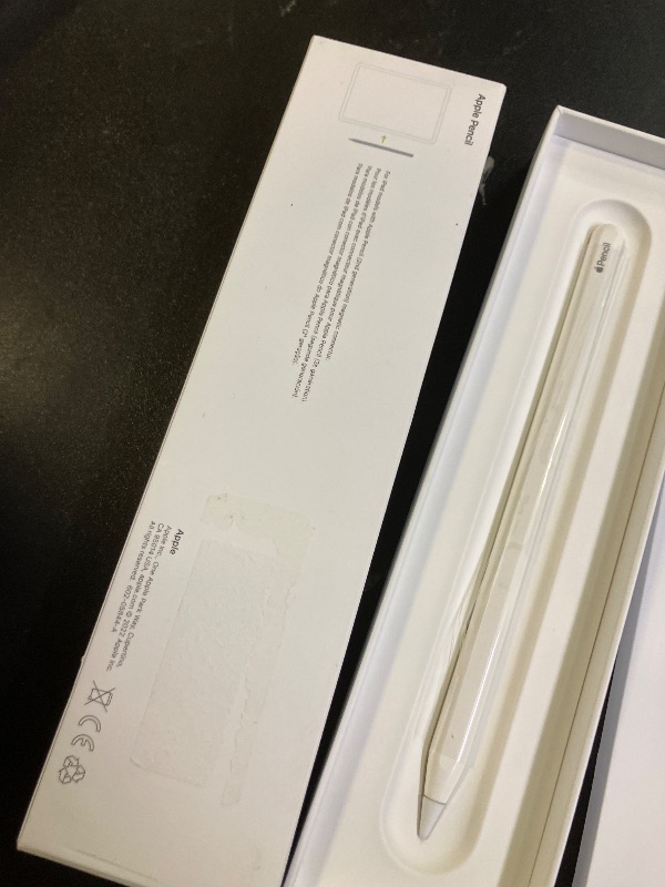 Photo 1 of Apple Pencil (2nd Generation): Device Compatibility Check Required - Pixel-Perfect Precision, Perfect for Note-Taking, Drawing, and Signing documents. Attaches, Charges, and Pairs magnetically.