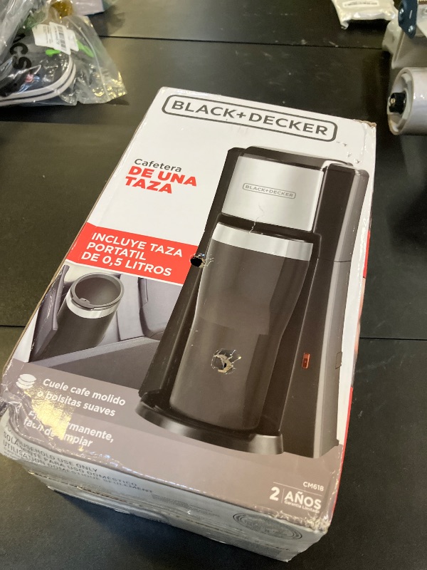 Photo 1 of BLACK+DECKER CM618 Single Serve Coffee Maker, Black