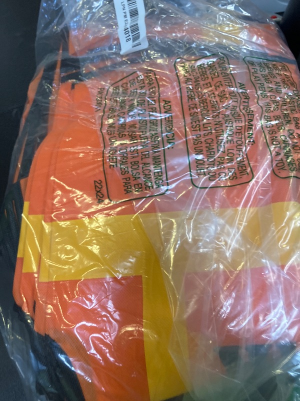 Photo 1 of Bokon 24 Pcs Kids Construction Vest Kids Orange Safety Vest Children Construction Dressing Up Supplies for Construction Worker Costume Role Play Construction Party Birthday Party Supplies