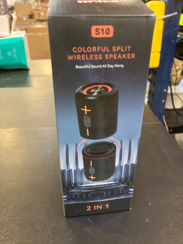 Photo 1 of CYBORIS 2 in 1 Portable Splittable Bluetooth Speaker, Waterproof Split Wireless Speaker Bluetooth V5.3 with 20W Loud Stereo Sound, 24H Playtime, True Wireless Pairing for Home, Outdoor or Travel