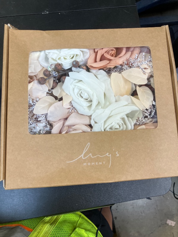 Photo 1 of Ling's Moment Nude Boho Grand Artificial Flowers and Greenery Combo Box Set, Rust Sepia Fake Flower for DIY Wedding Bridal Bouquet, Centerpieces Decor, Floral Arrangement Decor, etc.