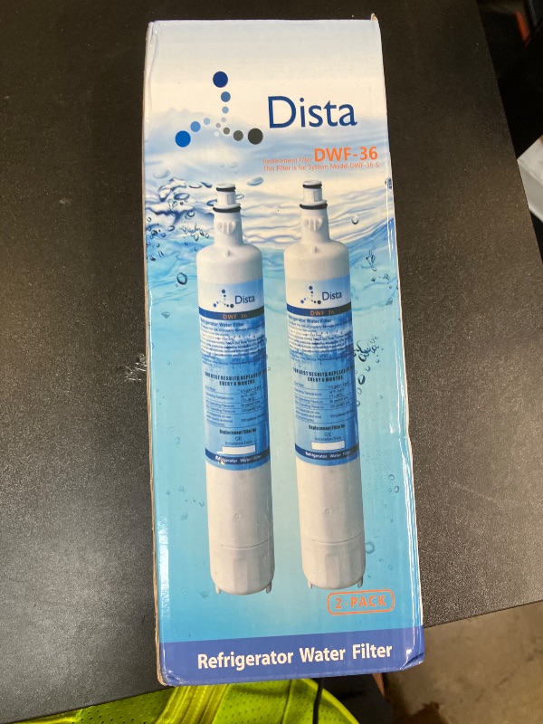 Photo 1 of Dista - Refrigerator Water Filter Cartridge Compatible with GE RPWF (Not for RPWFE) (2-Pack)