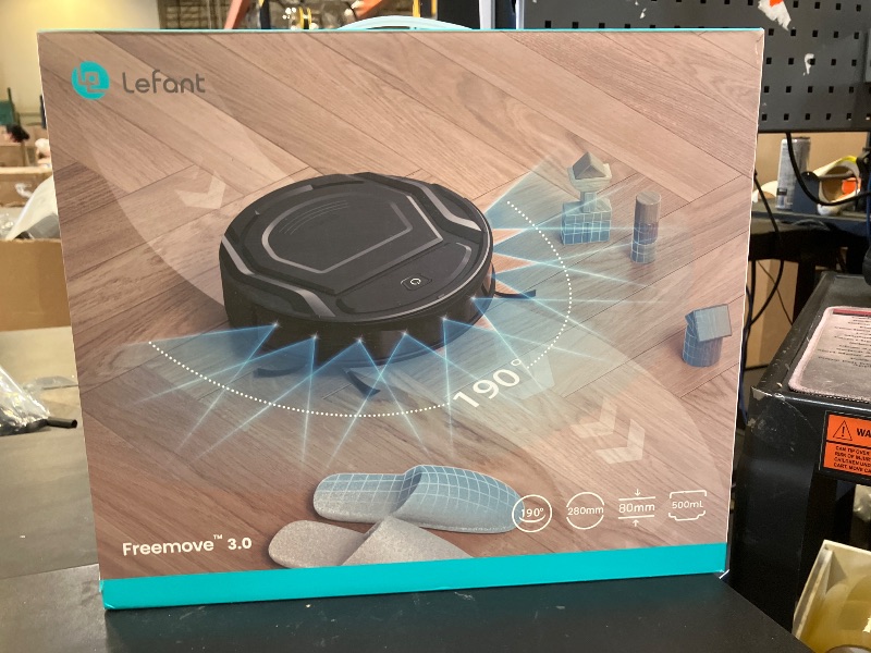 Photo 1 of Lefant Robot Vacuum Cleaner, Strong Suction, 120 Mins Runtime, Slim, Low Noise, Automatic Self-Charging, Wi-Fi/App/Alexa Control, Ideal for Pet Hair Hard Floor and Daily Cleaning, M210