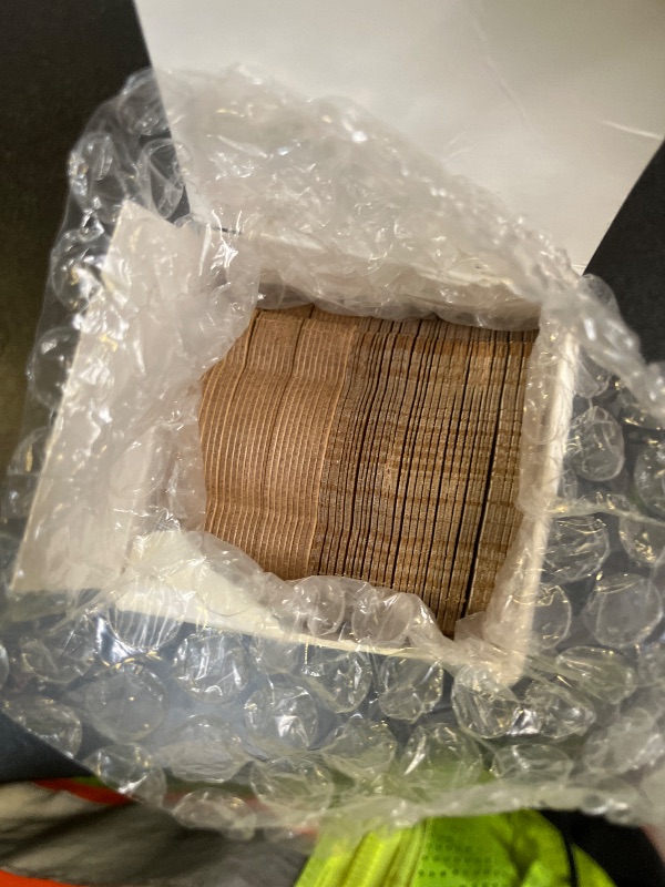 Photo 1 of 100pcs Rustic White Lace Wedding Sparkler Tags with Match Holder and Striker Send Off Exit Tags for Wedding, Kraft Paper