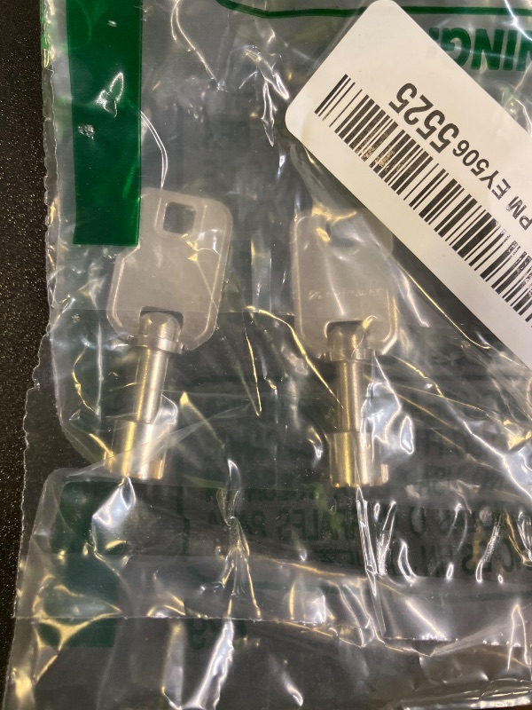 Photo 1 of (2) KeyPower ZB7 MX7 Tubular Keys for Greenwald Commercial Washer Door/Service Panel/Coin Washing Machine, Compatible with Whirlpool Maytag SpeedQueen ESD Lock