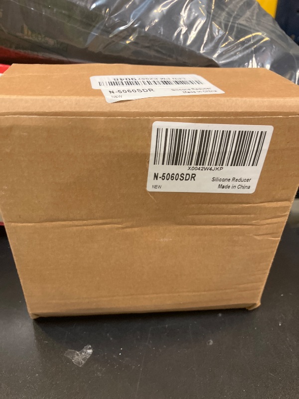 Photo 1 of A-KARCK 5'' Silicone Duct Reducer, 5'' to 6'' ID Silicone Pipe Straight Coupler Hose 3'' Length Universal 4-Ply Reinforced Silicone Coupler Black